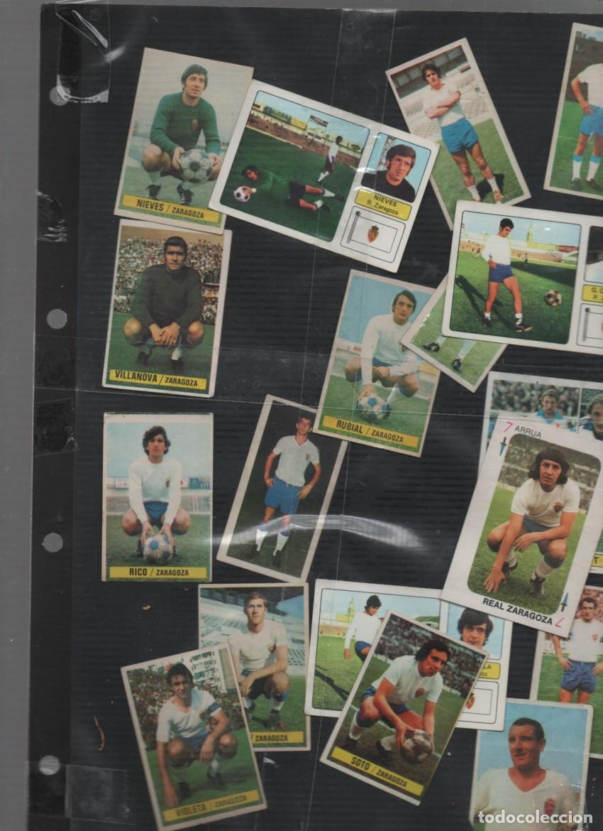 Fu&szlig;ball-Sticker: LOTE 18 CROMOS FUTBOL: REAL ZARAGOZA. SIN PEGAR. VER DESCRIPCION. A&Ntilde;OS 70