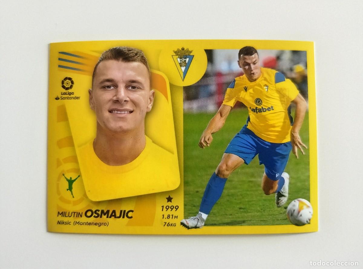 Fu&szlig;ball-Sticker: Osmajic 17 BIS COLOCA SIN PEGAR NUNCA PEGADO C&aacute;diz CF Liga Ediciones Este 21 22 / 2021 2022