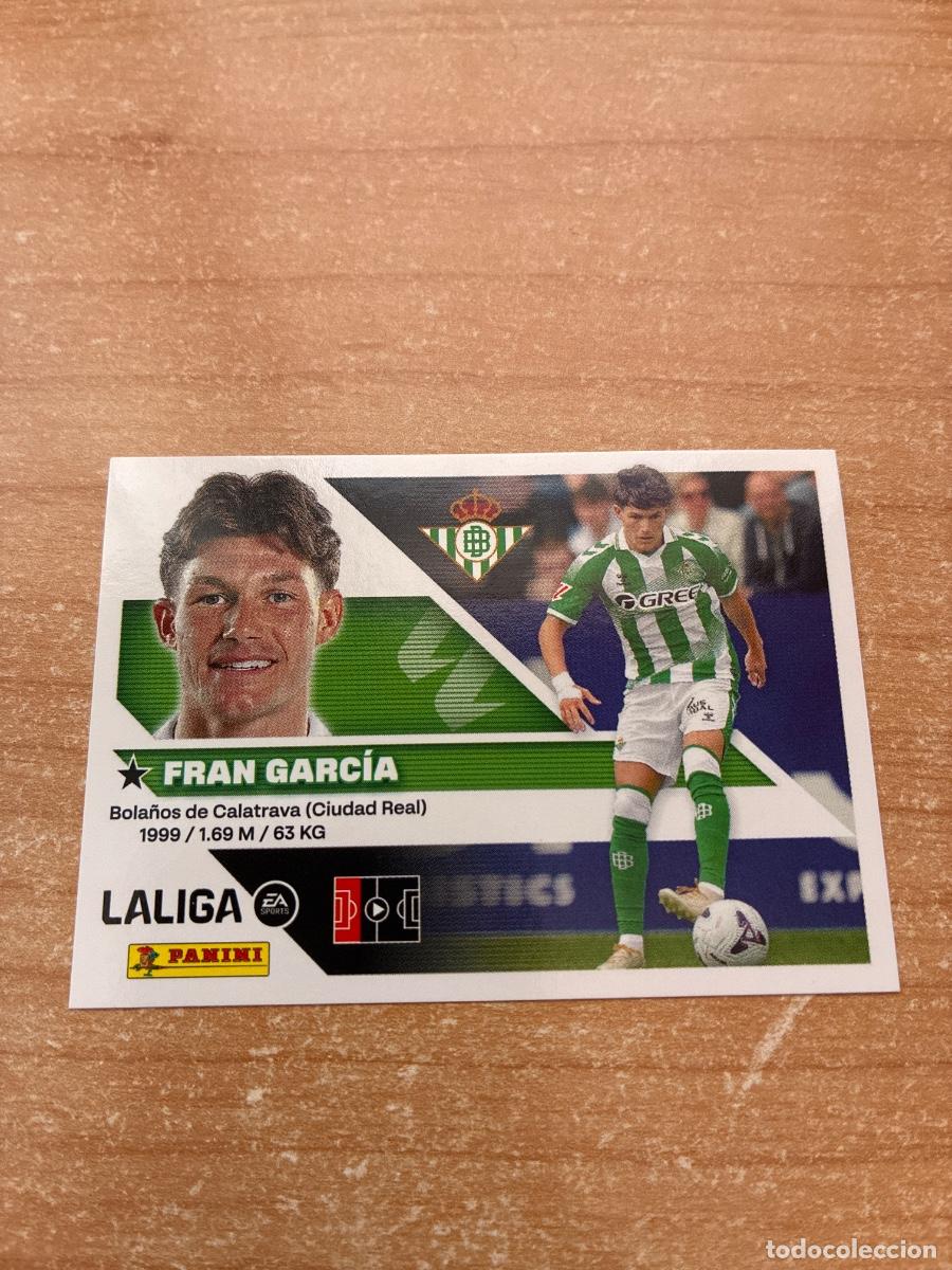 Cartes &agrave; collectionner de Football: 6 FRAN GARC&Iacute;A &Uacute;LTIMO FICHAJE REAL BETIS LIGA ESTE 2026 2027