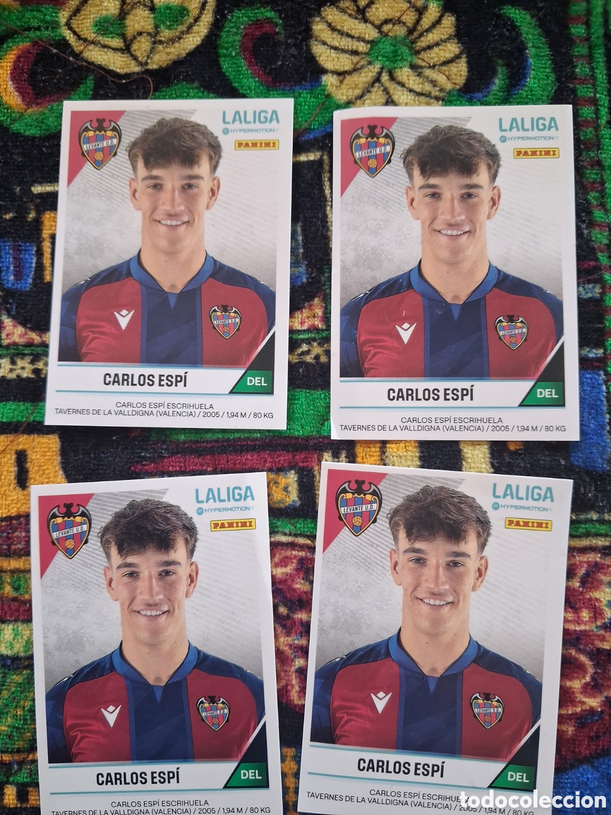 Cartes &agrave; collectionner de Football: Lote de 4 carlos espi rookie liga hypermotion