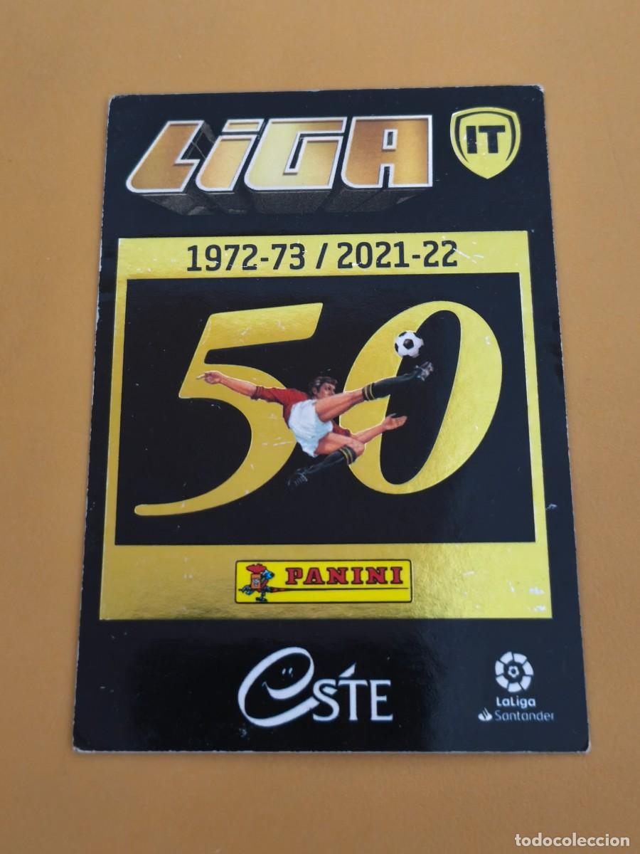 Cartes &agrave; collectionner de Football: LIGA 2021 22 LOGO CONMEMORATIVO 50 ANIVERSARIO. LA ISLA DEL TESORO