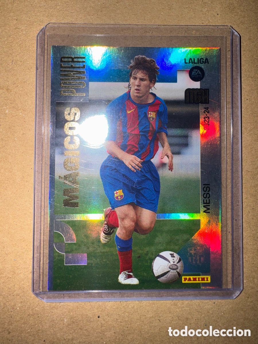 Football Stickers: #V P 439 P439 Lionel Leo Messi FC Barcelona M&aacute;gicos Power D10S Megacracks 23 24 2023 2024 Bar&ccedil;a MGK