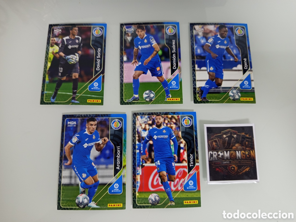Football Stickers: ❇️ LOTE 5 CROMOS ⚽ CARD GETAFE 20 21 2020 2021: SORIA, DJENE, TIMOR... MEGACRACKS MGKS ❇️