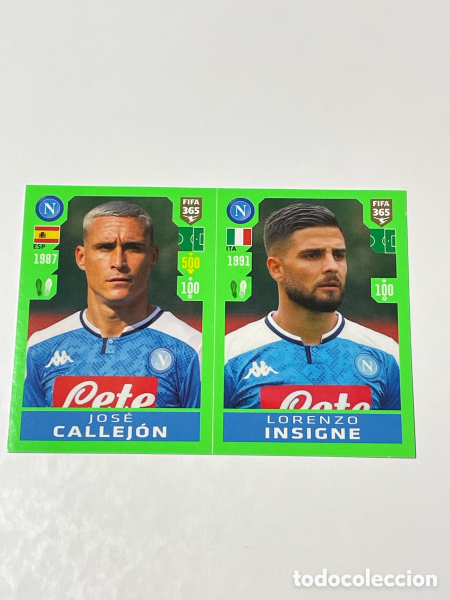 Cromos de f&uacute;tbol: Jos&eacute; Callej&oacute;n - Lorenzo Insigne N&aacute;poles Panini 365 19/20 #263