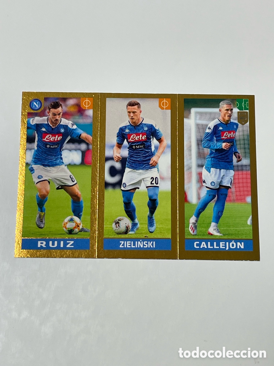 Cromos de f&uacute;tbol: Fabi&aacute;n Ruiz- Piotr Zieliński - Jos&eacute; Callej&oacute;n N&aacute;poles Panini 265 19/20 #262