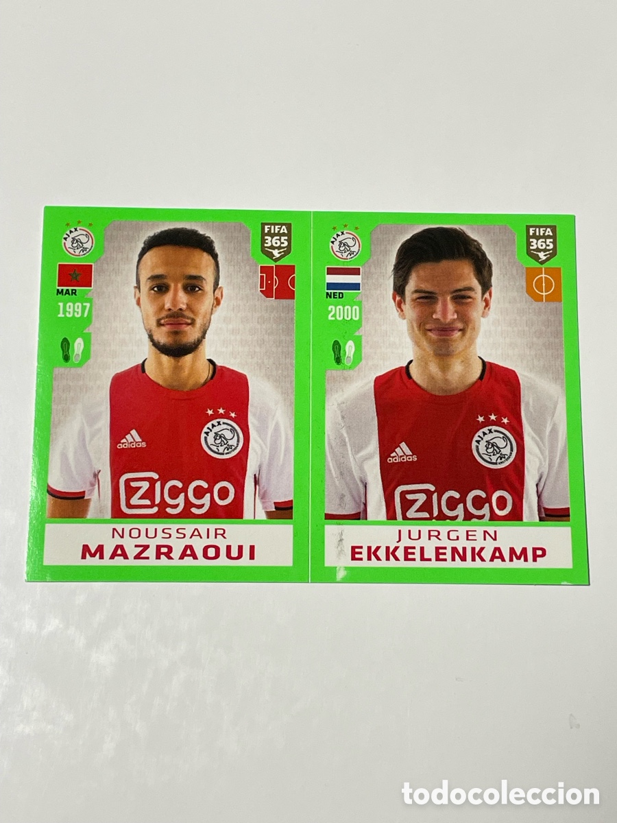 Cromos de f&uacute;tbol: Noussair Mazraoui - Jurgen Ekkelenkamp Ajax Panini 365 19/20 #272