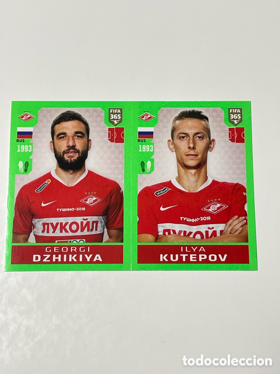 Cromos de f&uacute;tbol: Georgi Dzhikiya - Ilya Kutepov Spartak de Mosc&uacute; Panini 365 19/20 #286