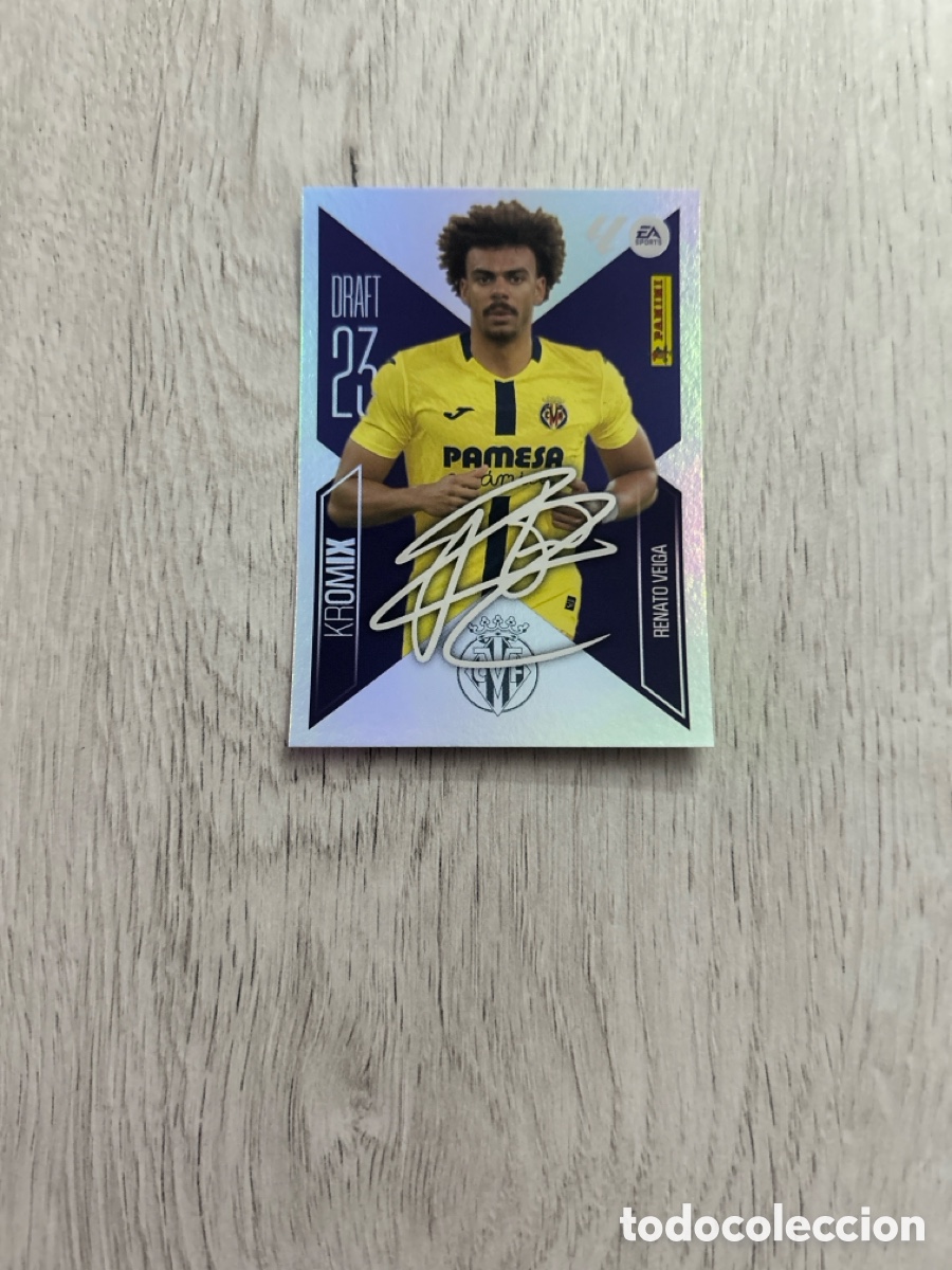 Cromos de f&uacute;tbol: Renato Veiga K20 K 20 Villarreal Draft Kromix 23 Liga Este 2026/27 26-27 Panini