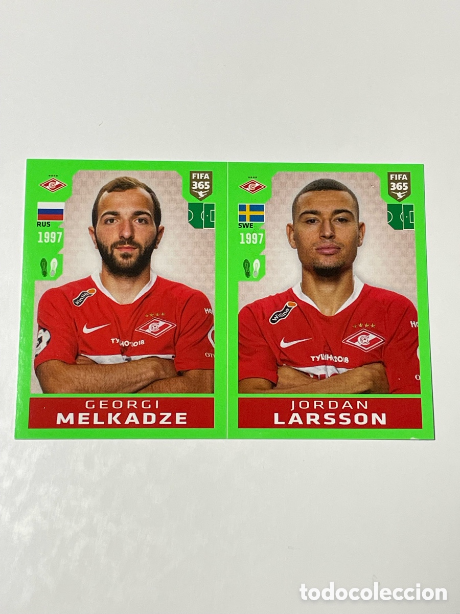 Cromos de f&uacute;tbol: Georgi Melkadze - Jordan Larsson Spartak de Mosc&uacute; Panini 365 19/20 #295