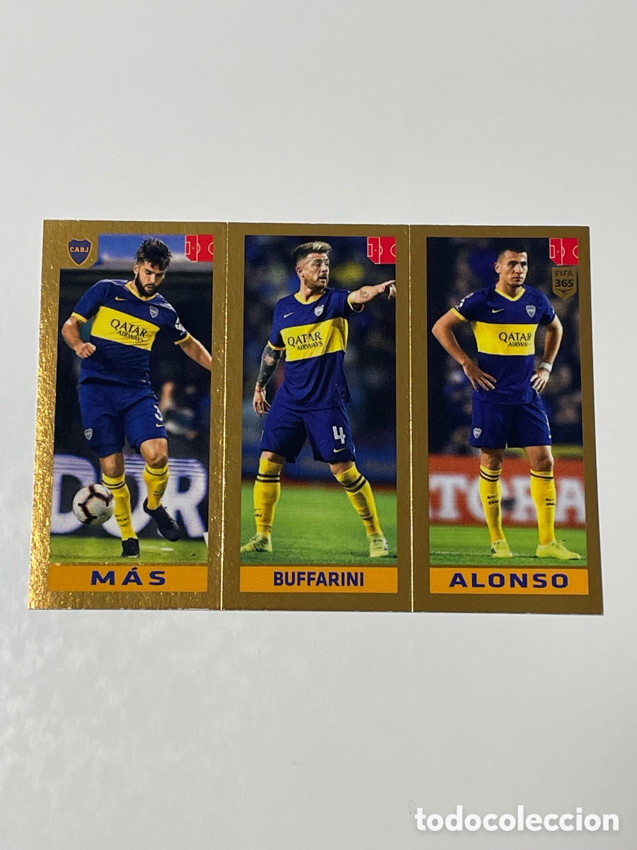 Cromos de f&uacute;tbol: Emmanuel M&aacute;s - Julio Buffarini - Junior Alonso Boca Juniors Panini 365 19/20 #308