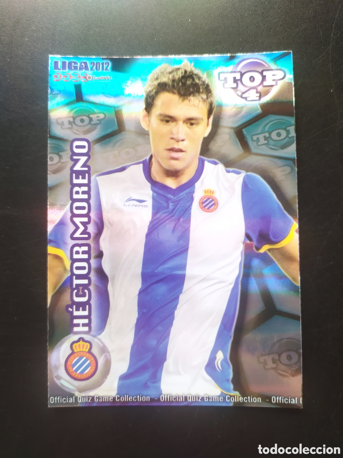 Football Stickers: Mundicromo fichas Liga 2011 2012 11 12 H&eacute;ctor Moreno top brillo rayas n&deg; 561 Espanyol