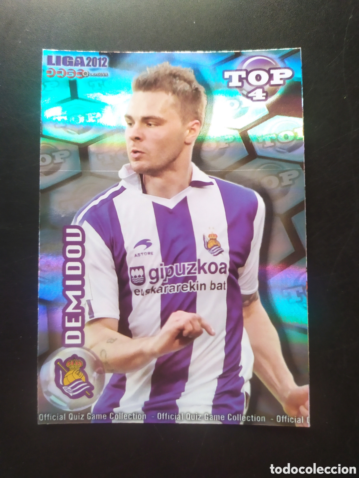Football Stickers: Mundicromo fichas Liga 2011 2012 11 12 Demidov top brillo rayas n&deg; 562 Real Sociedad