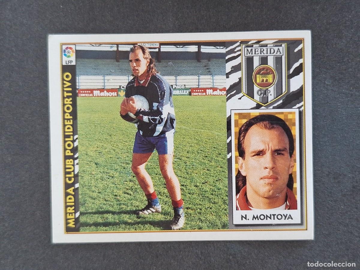 Football Stickers: L4 N. MONTOYA MERIDA C. P. FICHAJE 22 LIGA ESTE 1997 1998 97 98 NUNCA PEGADO SIN PEGAR