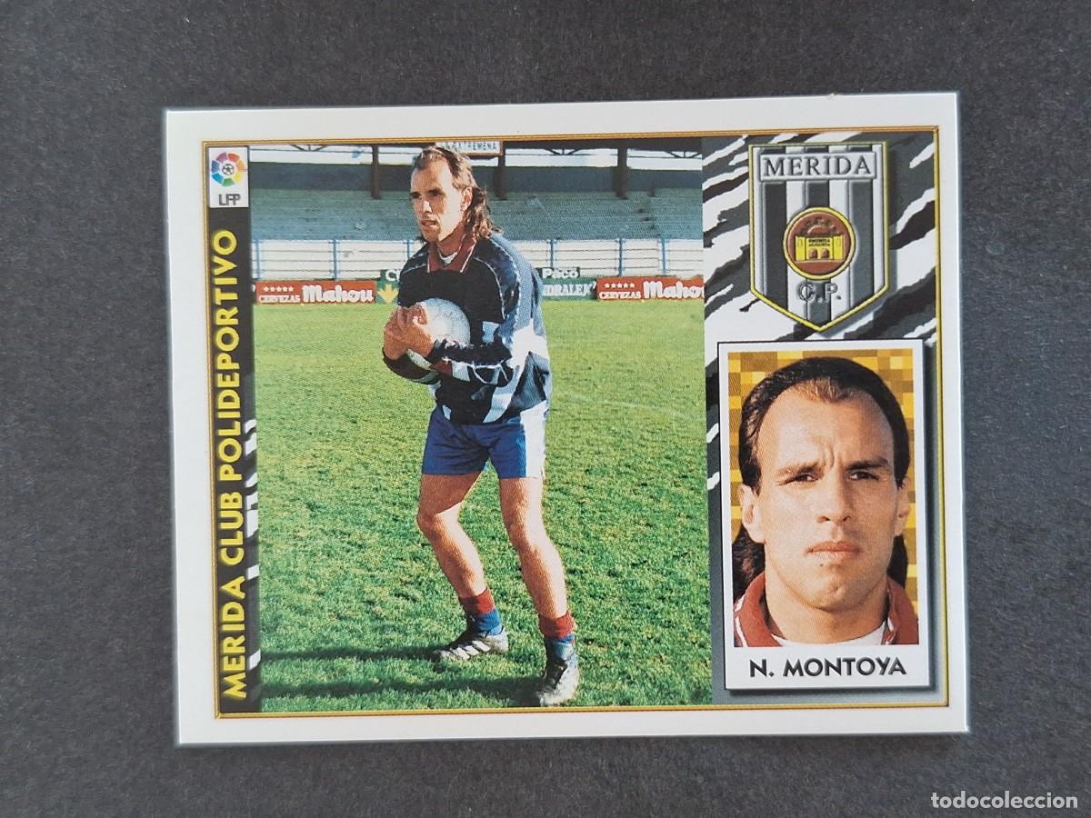 Football Stickers: L4 N. MONTOYA MERIDA C. P. FICHAJE 22 LIGA ESTE 1997 1998 97 98 NUNCA PEGADO SIN PEGAR