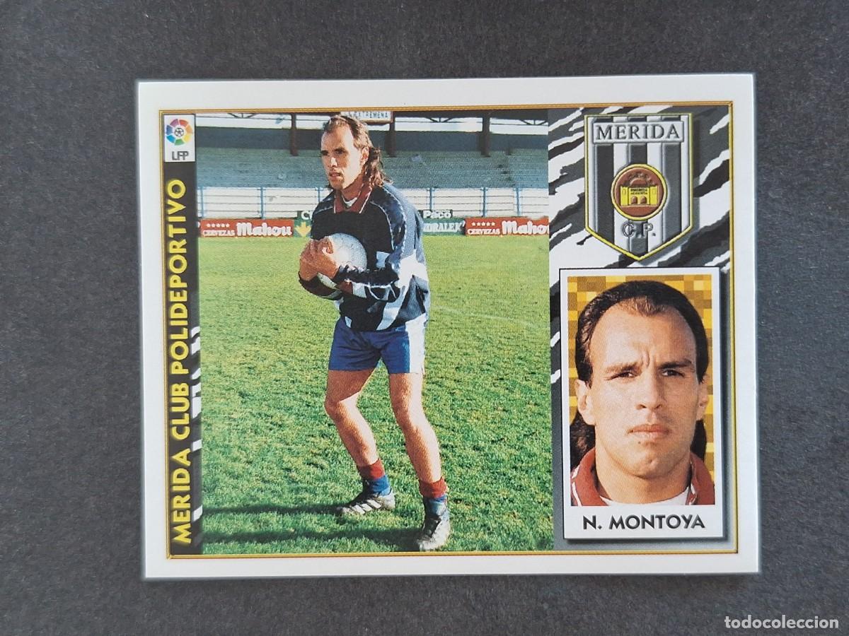 Football Stickers: L4 N. MONTOYA MERIDA C. P. FICHAJE 22 LIGA ESTE 1997 1998 97 98 NUNCA PEGADO SIN PEGAR