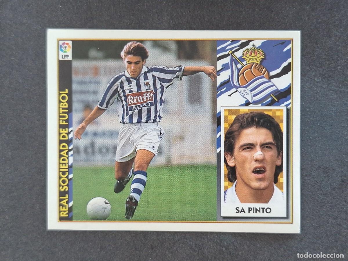 Football Stickers: L4 SA PINTO REAL SOCIEDAD FICHAJE 23 LIGA ESTE 1997 1998 97 98 NUNCA PEGADO SIN PEGAR