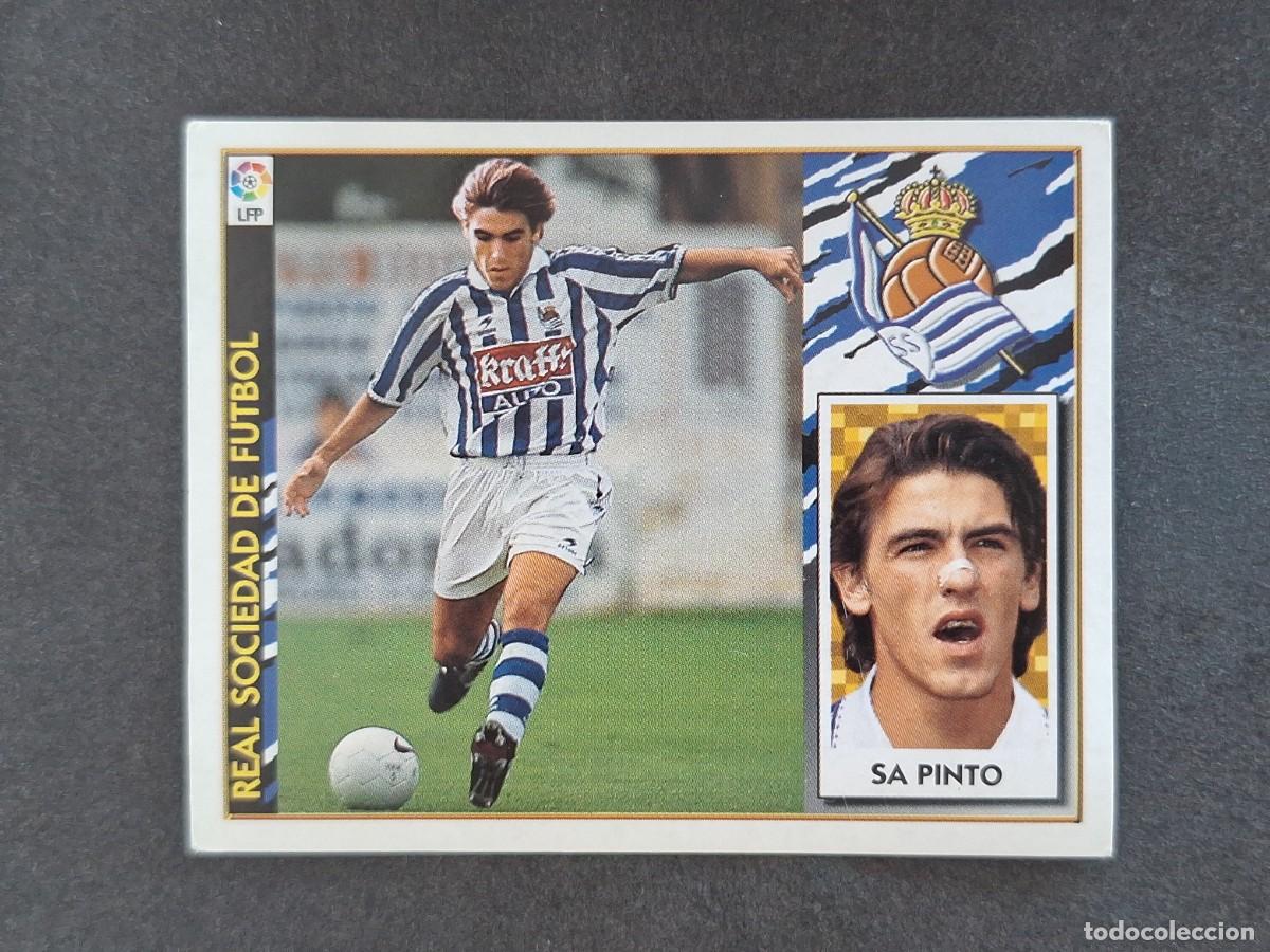 Football Stickers: L4 SA PINTO REAL SOCIEDAD FICHAJE 23 LIGA ESTE 1997 1998 97 98 NUNCA PEGADO SIN PEGAR
