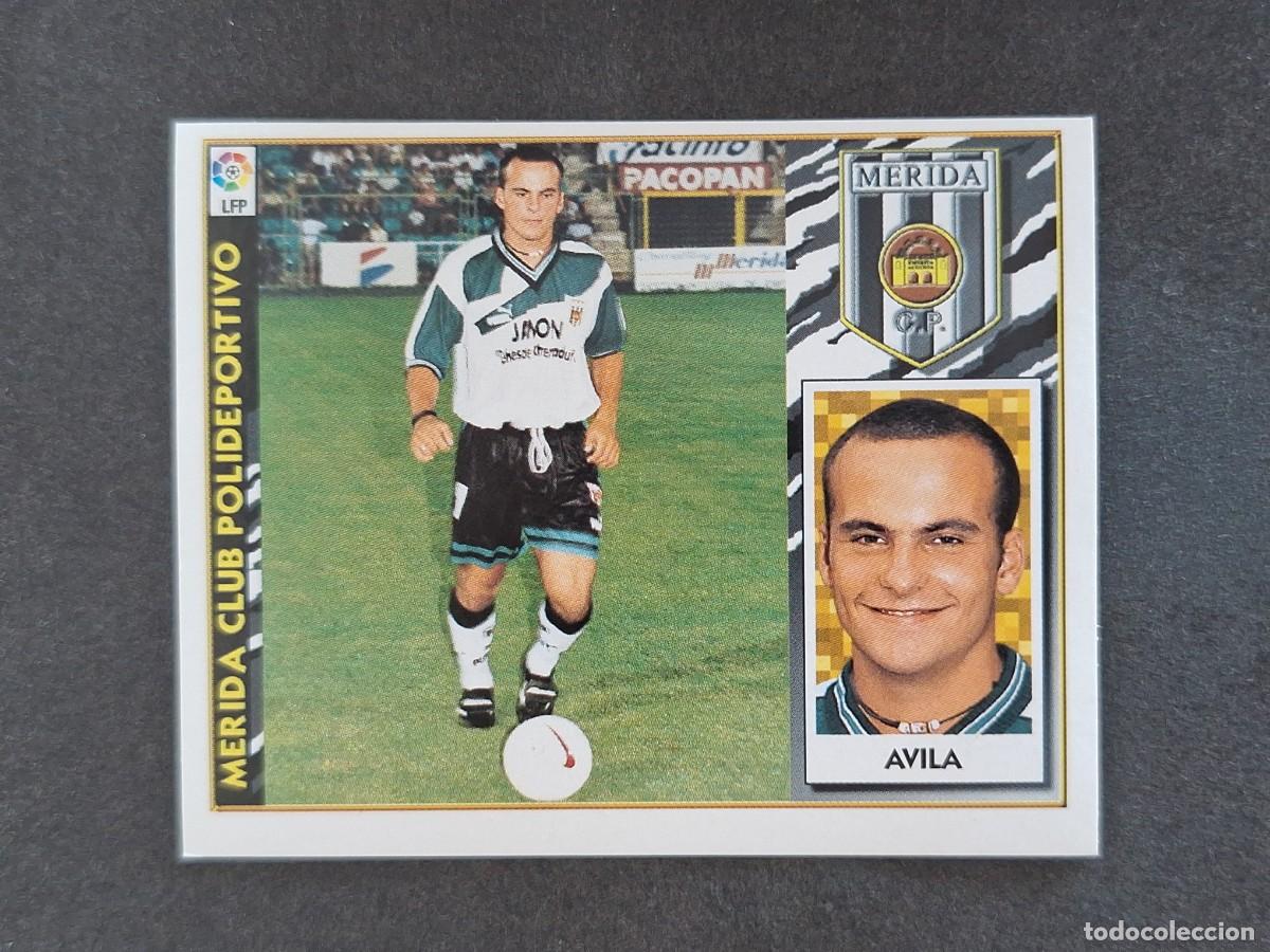 Fu&szlig;ball-Sticker: L4 AVILA MERIDA C. P. FICHAJE 29 LIGA ESTE 1997 1998 97 98 NUNCA PEGADO SIN PEGAR