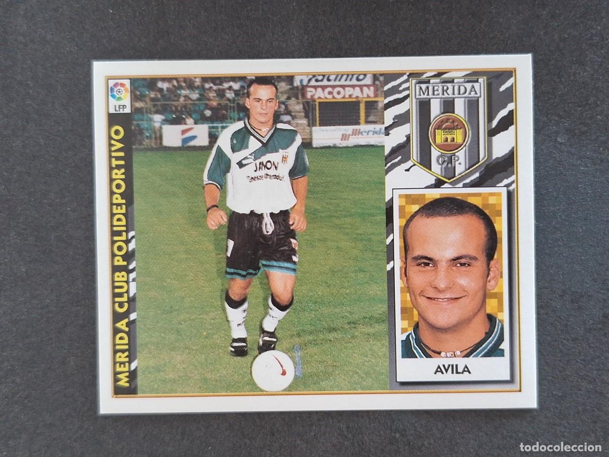 Fu&szlig;ball-Sticker: L4 AVILA MERIDA C. P. FICHAJE 29 LIGA ESTE 1997 1998 97 98 NUNCA PEGADO SIN PEGAR