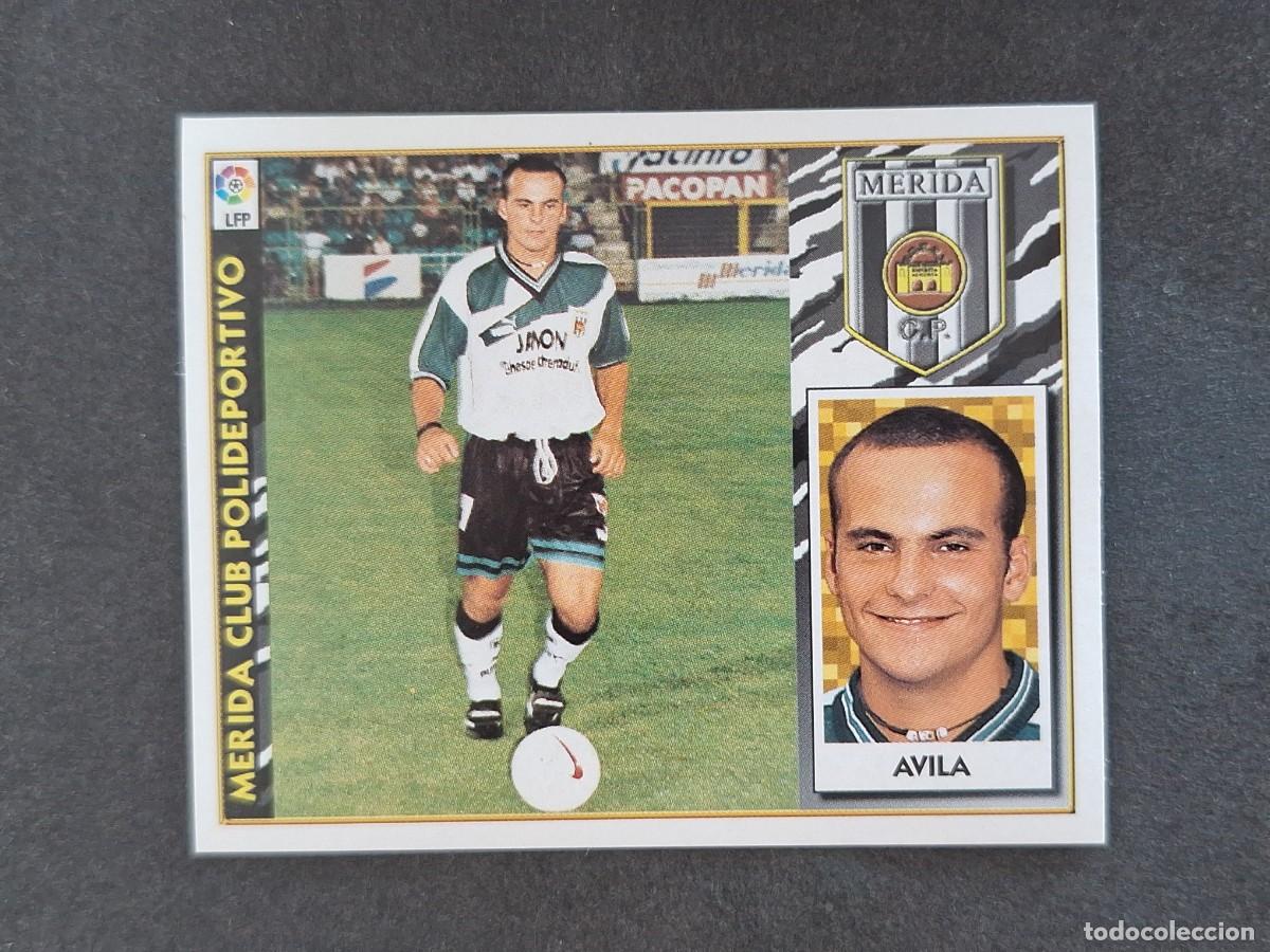 Fu&szlig;ball-Sticker: L4 AVILA MERIDA C. P. FICHAJE 29 LIGA ESTE 1997 1998 97 98 NUNCA PEGADO SIN PEGAR