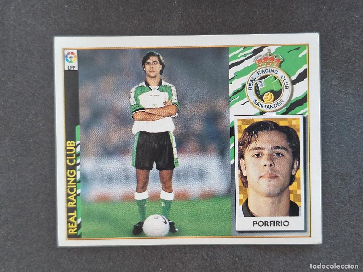 Fu&szlig;ball-Sticker: L4 PORFIRIO RACING DE SANTANDER FICHAJE 30 LIGA ESTE 1997 1998 97 98 NUNCA PEGADO SIN PEGAR