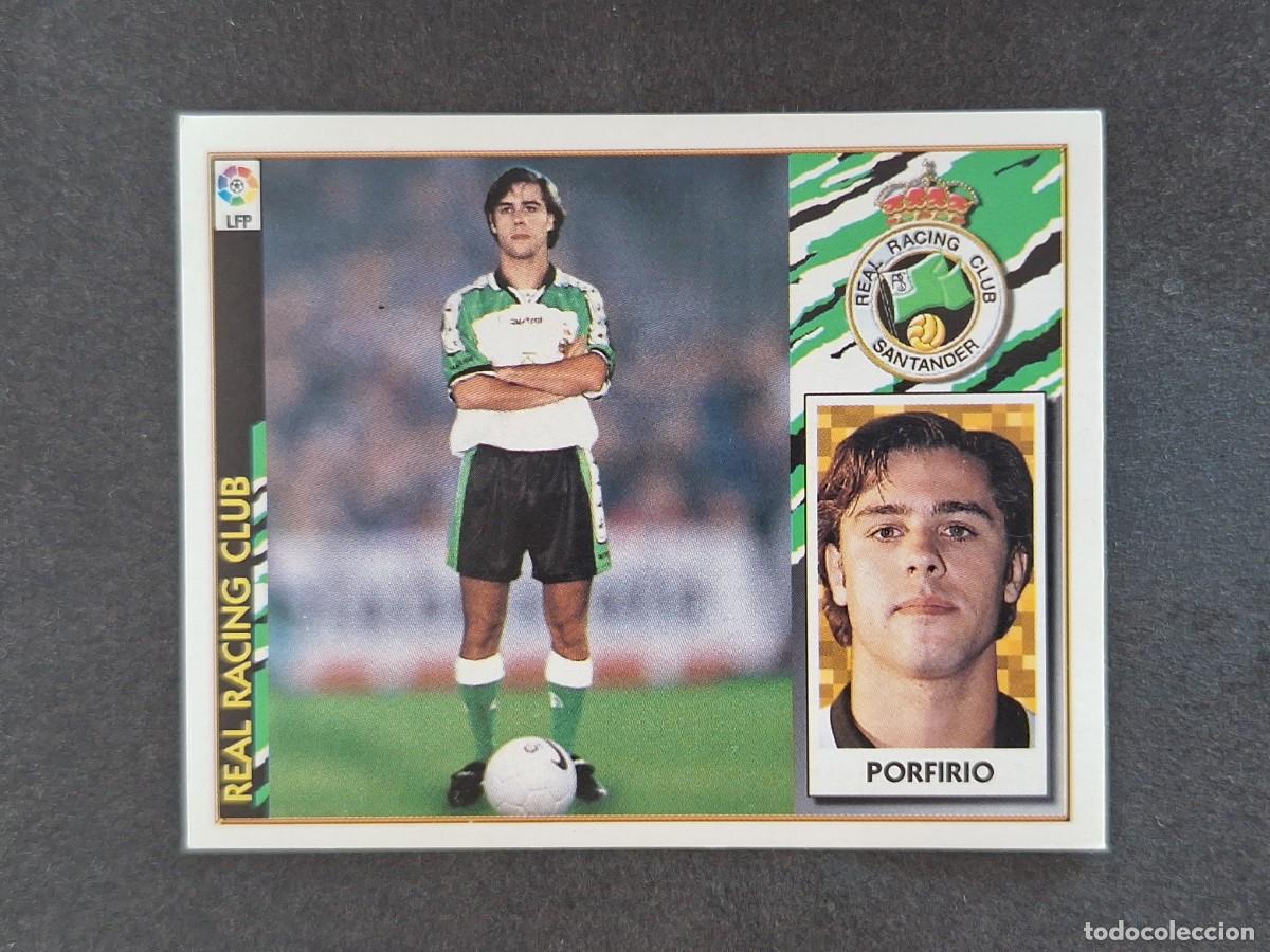 Fu&szlig;ball-Sticker: L4 PORFIRIO RACING DE SANTANDER FICHAJE 30 LIGA ESTE 1997 1998 97 98 NUNCA PEGADO SIN PEGAR