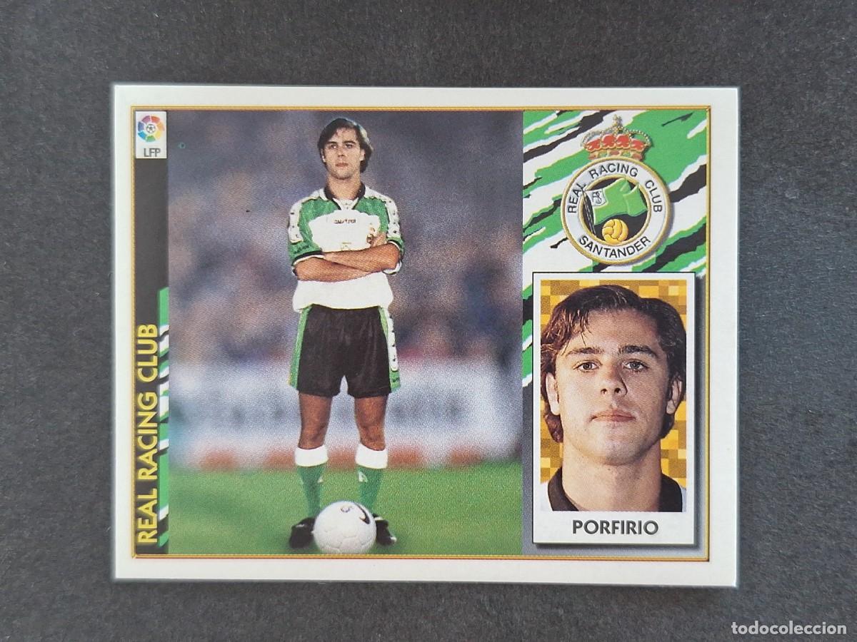 Fu&szlig;ball-Sticker: L4 PORFIRIO RACING DE SANTANDER FICHAJE 30 LIGA ESTE 1997 1998 97 98 NUNCA PEGADO SIN PEGAR