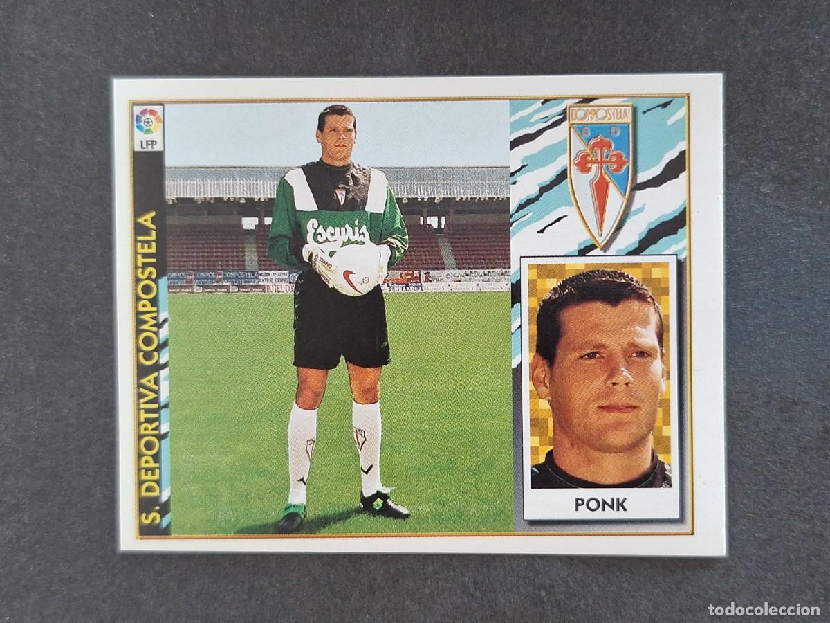 Football Stickers: L4 PONK S. D. COMPOSTELA FICHAJE 31 LIGA ESTE 1997 1998 97 98 NUNCA PEGADO SIN PEGAR