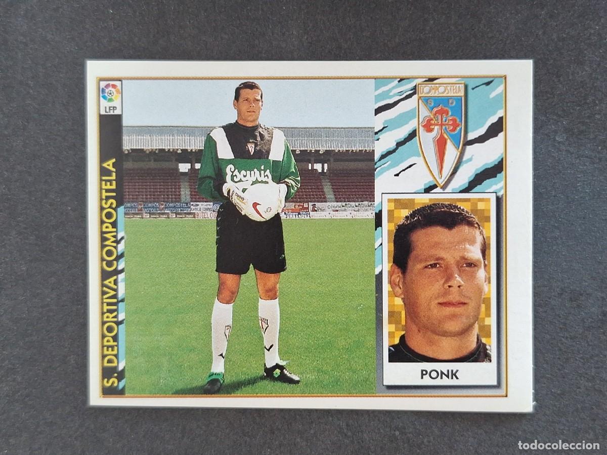 Football Stickers: L4 PONK S. D. COMPOSTELA FICHAJE 31 LIGA ESTE 1997 1998 97 98 NUNCA PEGADO SIN PEGAR
