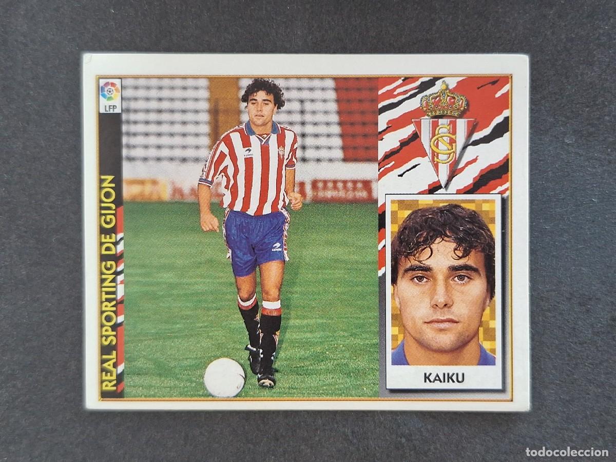 Fu&szlig;ball-Sticker: L4 KAIKU SPORTING DE GIJON FICHAJE 33 LIGA ESTE 1997 1998 97 98 NUNCA PEGADO SIN PEGAR