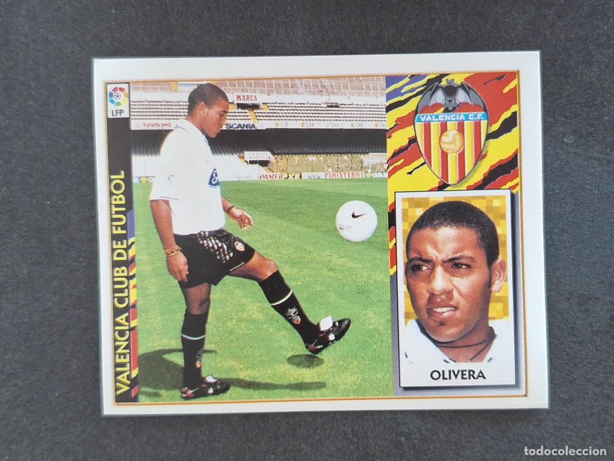 Fu&szlig;ball-Sticker: L4 OLIVERA VALENCIA C. F. FICHAJE 2 BIS LIGA ESTE 1997 1998 97 98 NUNCA PEGADO SIN PEGAR