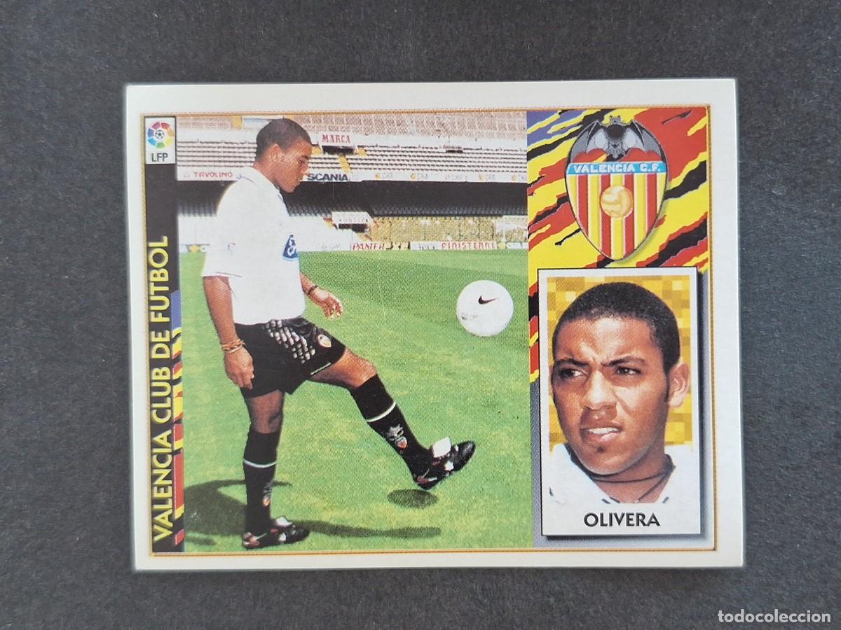 Fu&szlig;ball-Sticker: L4 OLIVERA VALENCIA C. F. FICHAJE 2 BIS LIGA ESTE 1997 1998 97 98 NUNCA PEGADO SIN PEGAR