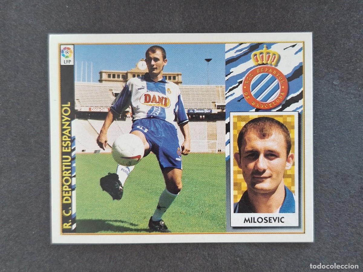 Fu&szlig;ball-Sticker: L4 MILOSEVIC R. C. D. ESPA&Ntilde;OL FICHAJE 4 BIS LIGA ESTE 1997 1998 97 98 NUNCA PEGADO SIN PEGAR