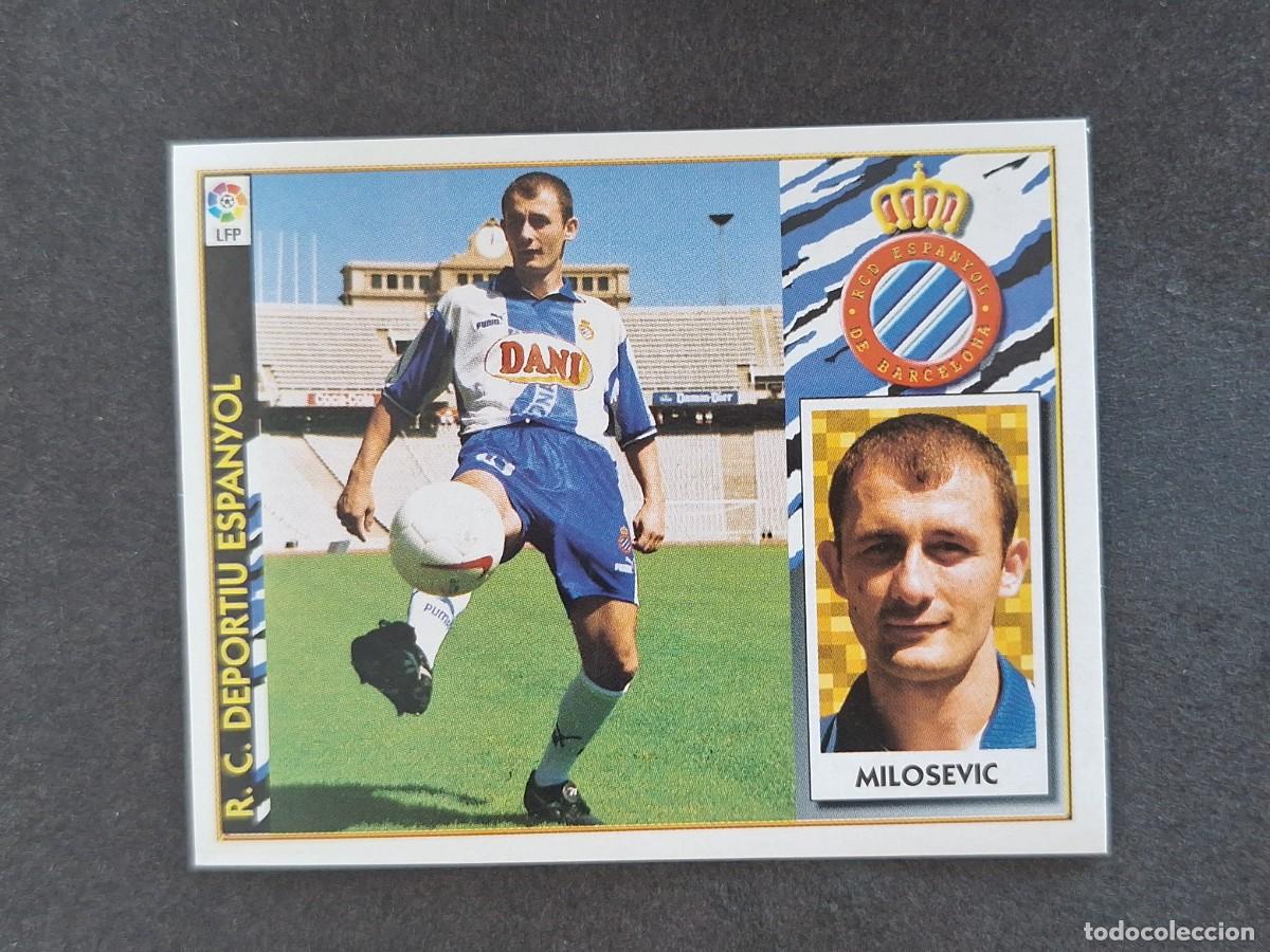 Fu&szlig;ball-Sticker: L4 MILOSEVIC R. C. D. ESPA&Ntilde;OL FICHAJE 4 BIS LIGA ESTE 1997 1998 97 98 NUNCA PEGADO SIN PEGAR