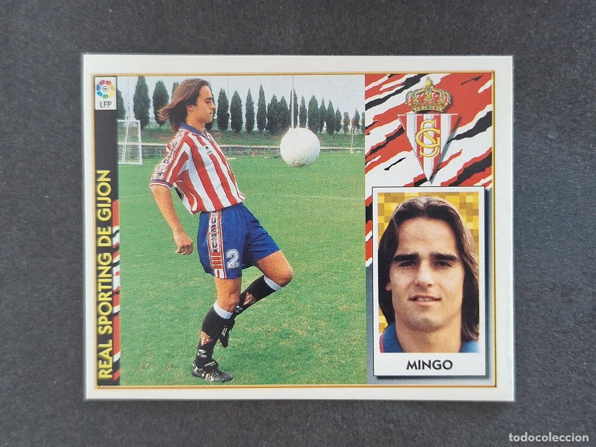 Fu&szlig;ball-Sticker: L4 MINGO SPORTING DE GIJON FICHAJE 5 BIS LIGA ESTE 1997 1998 97 98 NUNCA PEGADO SIN PEGAR