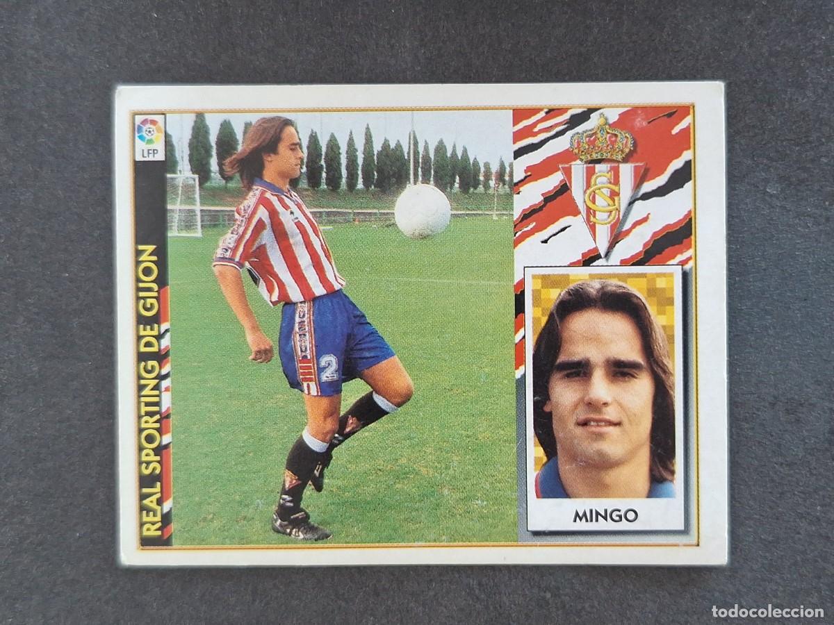 Fu&szlig;ball-Sticker: L4 MINGO SPORTING DE GIJON FICHAJE 5 BIS LIGA ESTE 1997 1998 97 98 NUNCA PEGADO SIN PEGAR