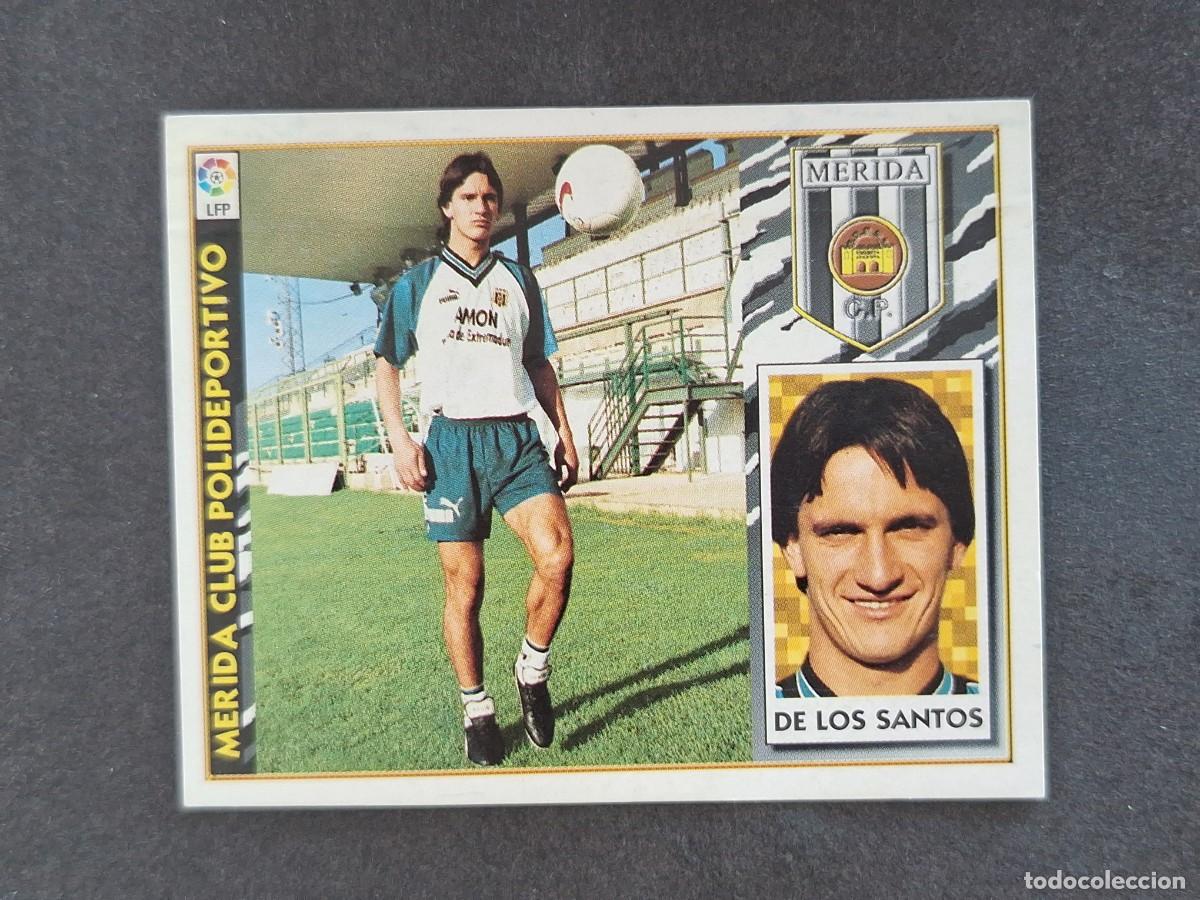 Fu&szlig;ball-Sticker: L4 DE LOS SANTOS MERIDA C. P. FICHAJE 6 BIS LIGA ESTE 1997 1998 97 98 NUNCA PEGADO SIN PEGAR