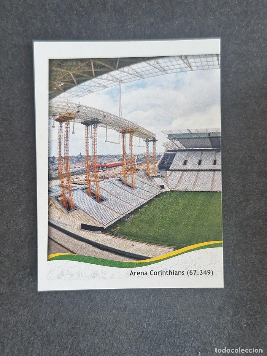 Football Stickers: L2 ESTADIO ARENA CORINTHIANS IZQUIERDA 30 MUNDIAL BRASIL 2014 PANINI NUNCA PEGADO SIN PEGAR