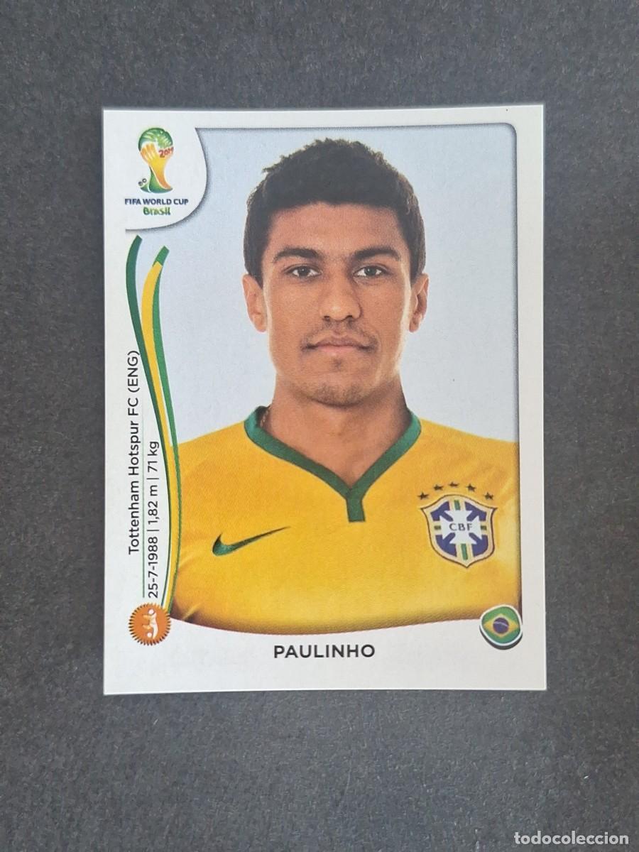 Football Stickers: L2 PAULINHO SELECCION BRASIL 41 MUNDIAL BRASIL 2014 PANINI NUNCA PEGADO SIN PEGAR