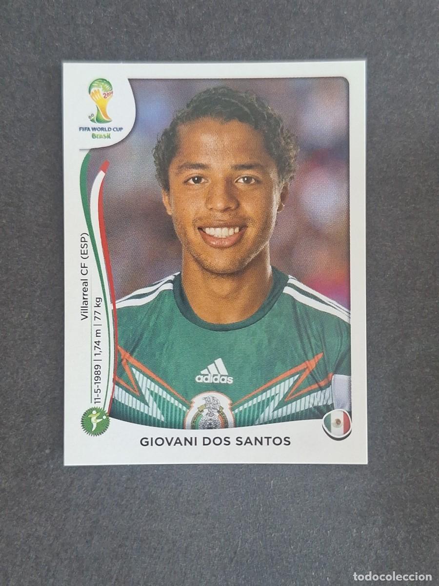 Football Stickers: L2 GIOVANI DOS SANTOS SELECCION MEXICO 83 MUNDIAL BRASIL 2014 PANINI NUNCA PEGADO SIN PEGAR