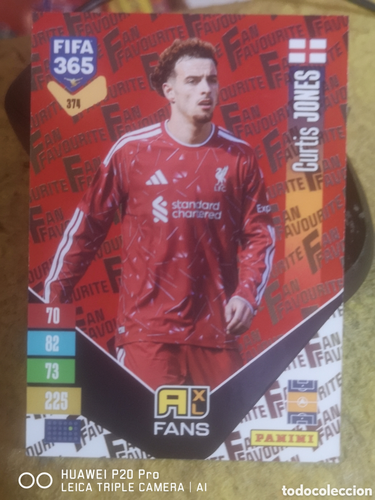 Figurine di Calcio: ADRENALYN FIFA 365 2027 FANS PARALELA ROJA CURTIS JONES 374 - LIVERPOOL
