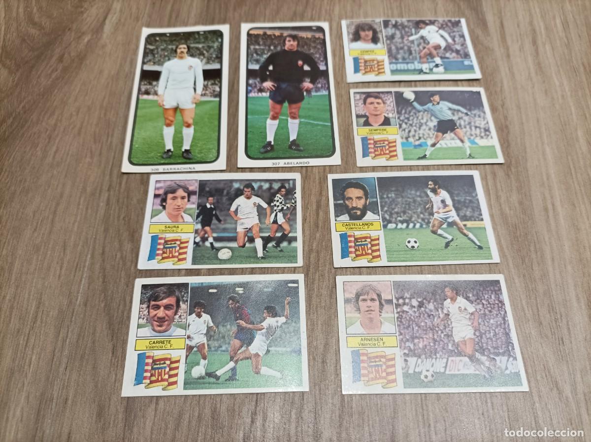 Figurine di Calcio: LOTE 37 CROMOS VALENCIA DISTINTOS A&Ntilde;OS - DESPEGADOS