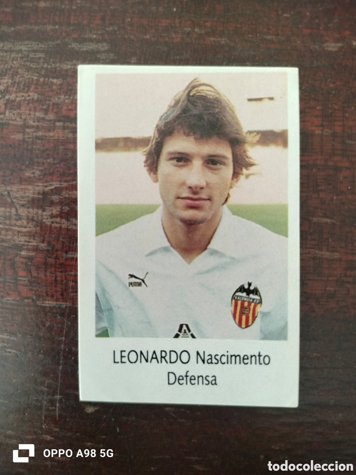 Fu&szlig;ball-Sticker: Cromo 209 Leonardo Valencia Bimbo 91 92 1991 1992