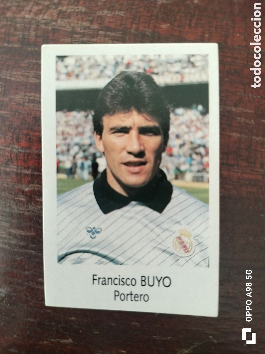 Fu&szlig;ball-Sticker: Cromo 122 Buyo Real Madrid Bimbo liga temporada 91 92 1991 1992