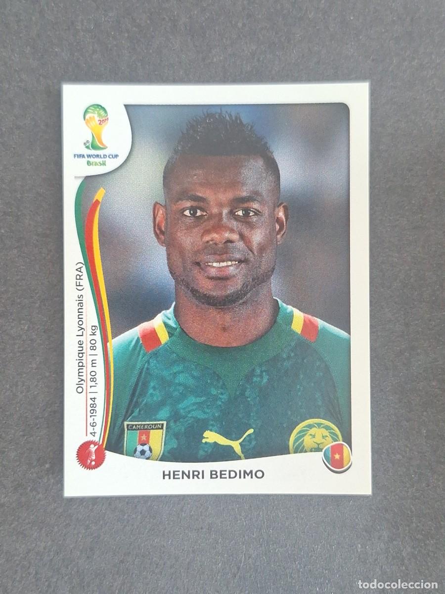 Cromos de f&uacute;tbol: L2 HENRI BEDIMO SELECCION CAMERUN 95 MUNDIAL BRASIL 2014 PANINI NUNCA PEGADO SIN PEGAR