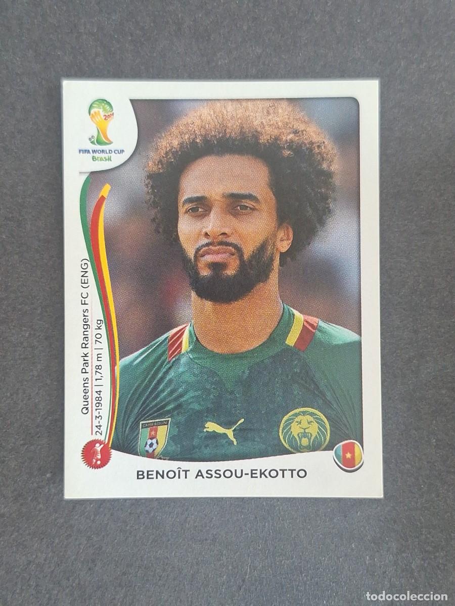 Cromos de f&uacute;tbol: L2 BENOIT ASSOU-EKOTTO SELECCION CAMERUN 96 MUNDIAL BRASIL 2014 PANINI NUNCA PEGADO SIN PEGAR