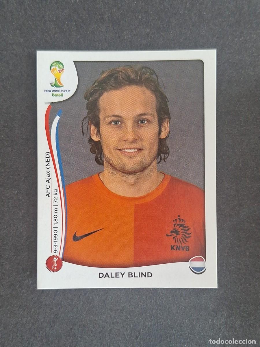 Cromos de f&uacute;tbol: L2 DALEY BLIND SELECCION HOLANDA 134 MUNDIAL BRASIL 2014 PANINI NUNCA PEGADO SIN PEGAR