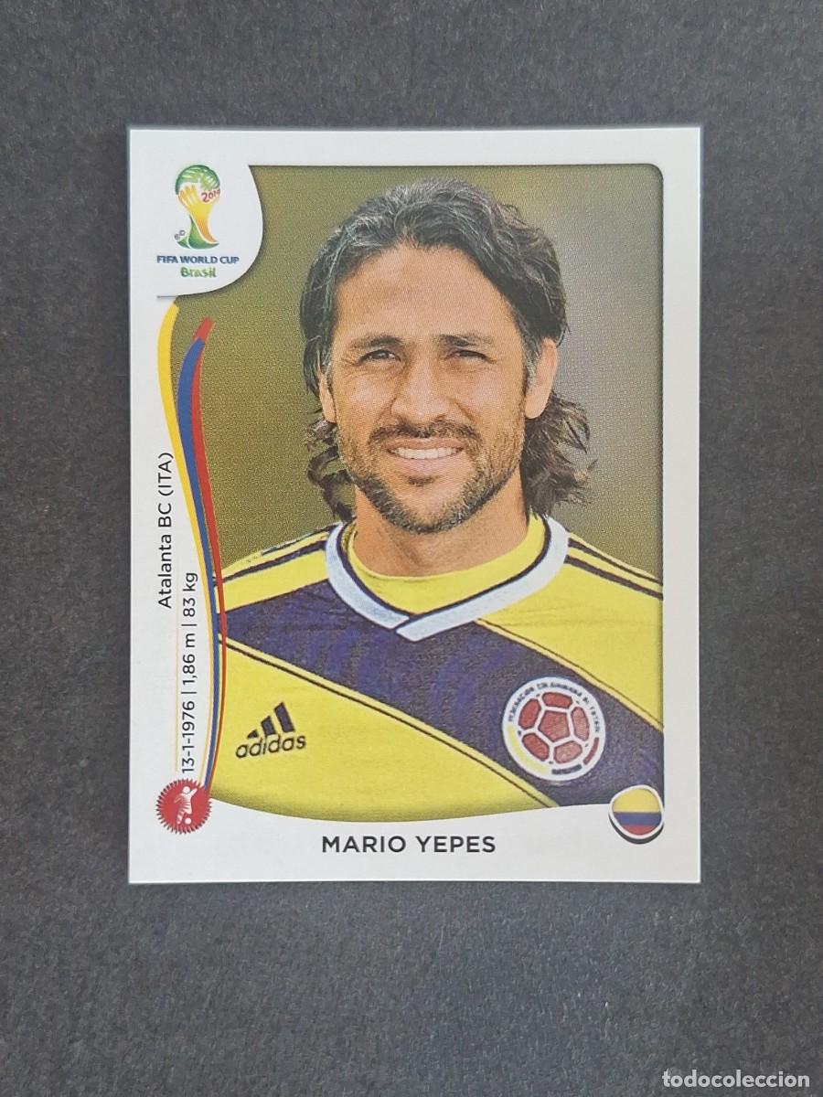 Cromos de f&uacute;tbol: L2 MARIO YEPES SELECCION COLOMBIA 187 MUNDIAL BRASIL 2014 PANINI NUNCA PEGADO SIN PEGAR