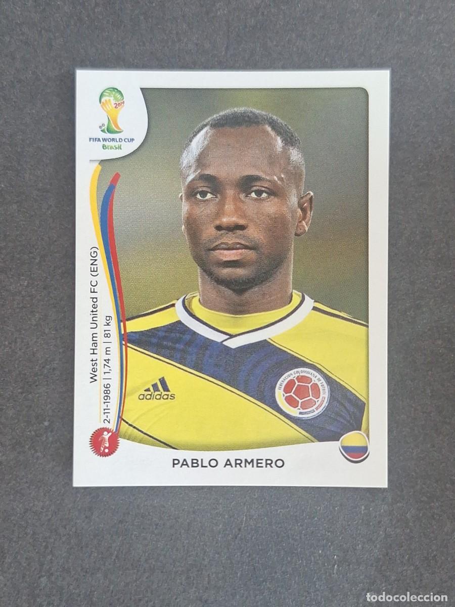 Cromos de f&uacute;tbol: L2 PABLO ARMERO SELECCION COLOMBIA 190 MUNDIAL BRASIL 2014 PANINI NUNCA PEGADO SIN PEGAR
