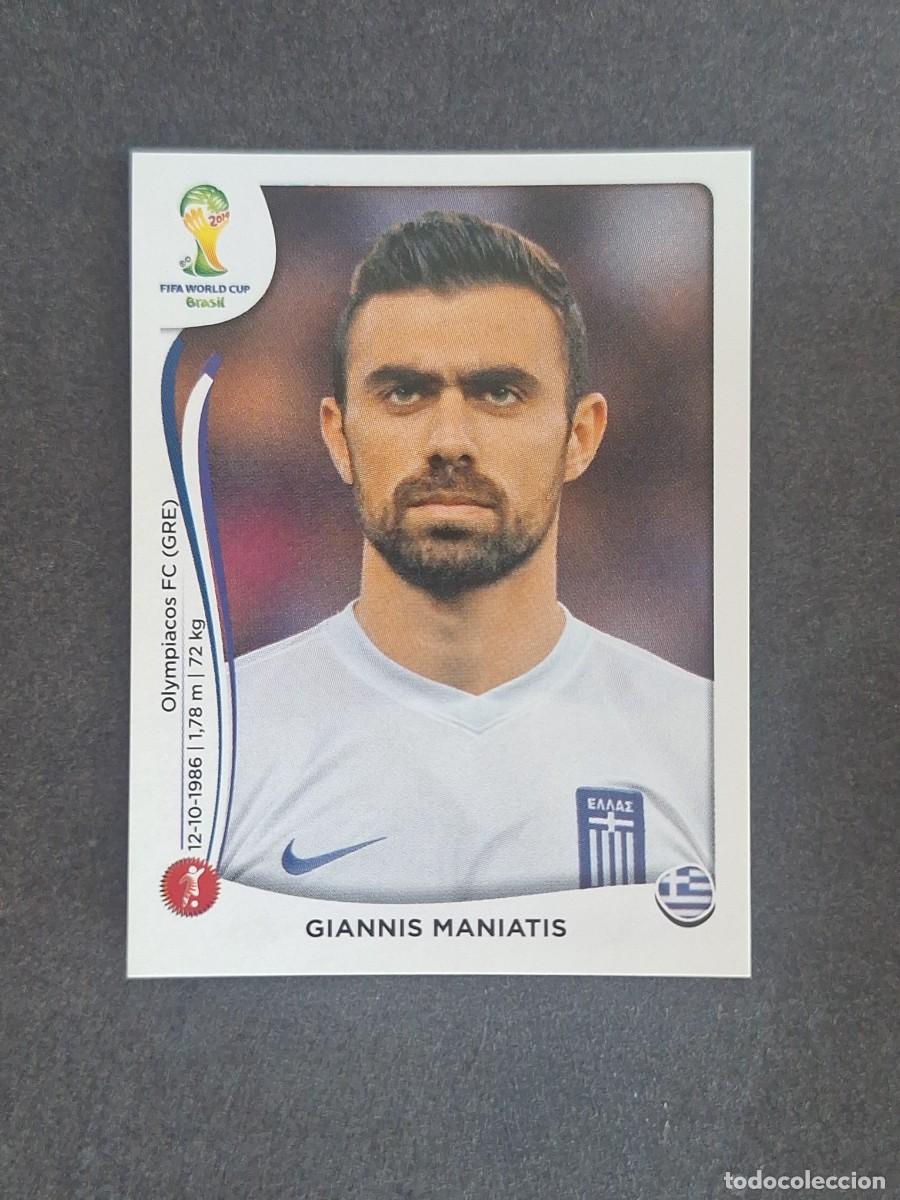 Figurine di Calcio: L2 GIANNIS MANIATIS SELECCION GRECIA 208 MUNDIAL BRASIL 2014 PANINI NUNCA PEGADO SIN PEGAR